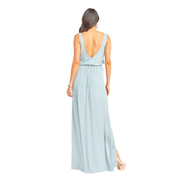 SMYM Kendall Show Me Your Mumu Crisp Sage Bridesmaid Maxi Dress Small NWT Bride - Picture 3 of 6